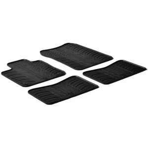 Tapetes de Borracha Renault Twingo II 2007- (T profile 4 Tapetes + Clips de encaixe)