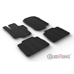 Tapetes de Borracha Mercedes GLE (W167) Automatic 2/2019- (T profile 4 Tapetes + Clips de encaixe)