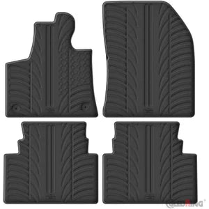 Tapetes de Borracha Citroën C5 Aircross 12/2018- (T profile 4pieces + Clips de encaixe)