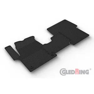 Tapetes de Borracha Citroën Spacetourer 2016- / Fiat Scudo 2022- / Opel Zafira Life 2019- / Peugeot Traveller 2016- / Toyota Proace Verso 2016- (1st row) (G profile 3-pieces + Clips de encaixe)