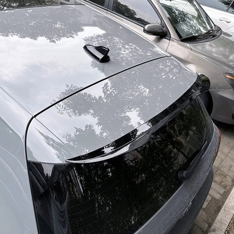 Aileron Spoiler Cap para Volkswagen Golf VIII HB 3/5-portas GTi/GTD/GTE/R/R-Line 2020- (ABS Glossy Black)