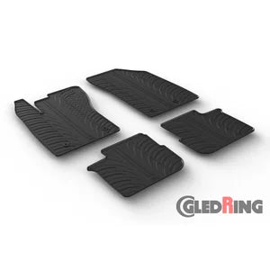 Tapetes de Borracha Fiat Tipo 5-portas/Kombi 2016-2021 (T profile 4 Tapetes + Clips de encaixe)