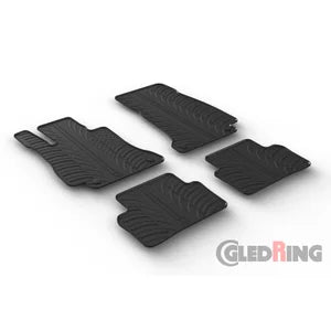 Tapetes de Borracha Mercedes E-Class W213 Sedan/Estate 3/2016- (T profile 4 Tapetes + Clips de encaixe)