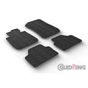 Tapetes de Borracha BMW X1 2009-2015 (T profile 4 Tapetes + Clips de encaixe)
