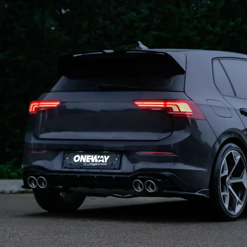 Difusores Traseiros VW Golf VIII HB 3/5-doors 2020-2024 & FL 2024- excl. GTi/GTD/GTE/R/R-Line - Gloss black