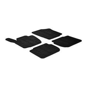 Tapetes de Borracha Skoda Rapid 5 portas 2012- & Seat Toledo 5 portas 2013- (T profile 4 Tapetes + Clips de encaixe)