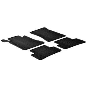 Tapetes de Borracha Mercedes C-Class W203 2001-2007 (T profile 4 Tapetes + Clips de encaixe)