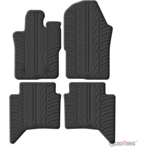 Tapetes de Borracha Ford Ranger (Raptor) II 2022- (Petrol) & Volkswagen Amarok II 2022- (T profile 4 Tapetes + Clips de encaixe)