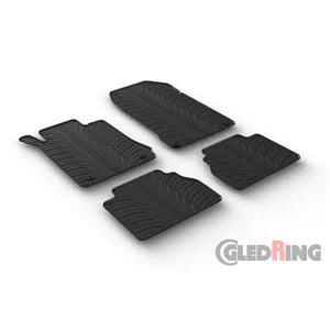 Tapetes de Borracha Mercedes E-Class W210 1995-2003 (T profile 4 Tapetes + Clips de encaixe)