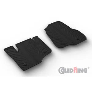 Tapetes de Borracha Ford F-250 Super Duty Super Crew (13&14th Gen.) 2017-2021 & 2021- (T profile 2 Tapetes + Clips de encaixe)