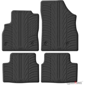 Tapetes de Borracha Opel Astra K 5 portas & Sportstourer 6/2015- (Manual) (T profile 4 Tapetes + Clips de encaixe)