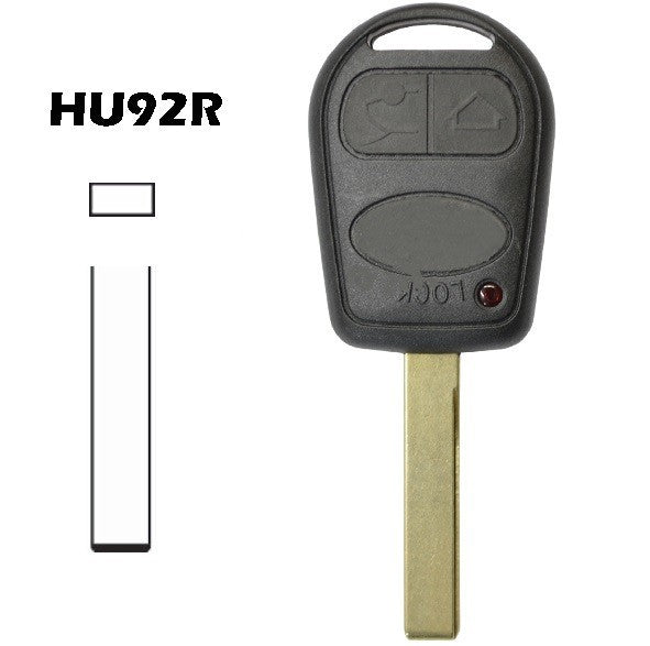 Carcaça chave HU92R 3 botões LAND-ROVER