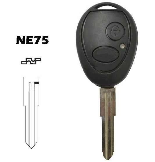 NE75 2-button Land-Rover key shell