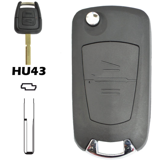 Opel 2-button key conversion kit