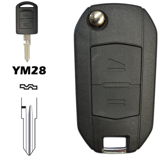 Opel 2-button key conversion kit YM28
