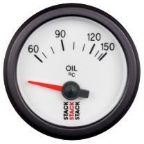 Manómetro Stack Temperatura Óleo 52mm Branco