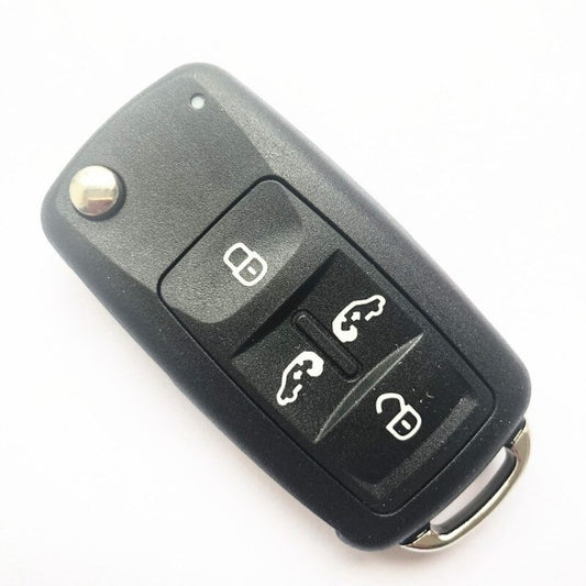 Carcaça comando chave 4 Botões para Audi Seat Skoda VW