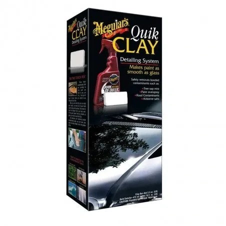 Meguiar's Quik Clay Starter Kit (50g Clay/473ml Quik Detailer)