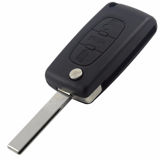 Carcaça chave comando 3 botões  Peugeot (Porta Bagagem)