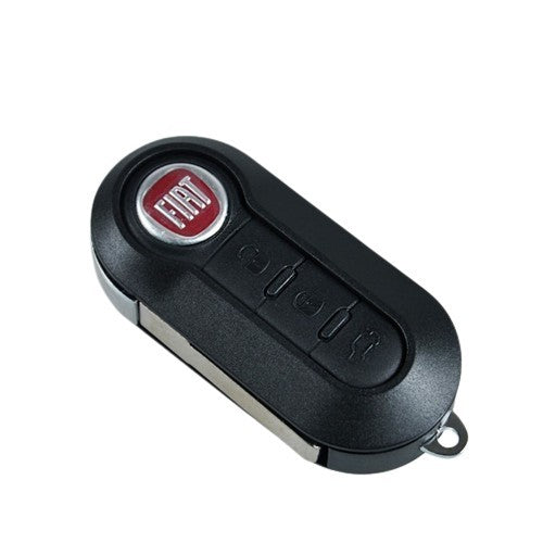 Fiat carcaça de chave 3 botões Preto