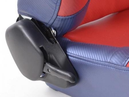Conjunto 2 Backets Spacelook Carbon Vermelho / Azul