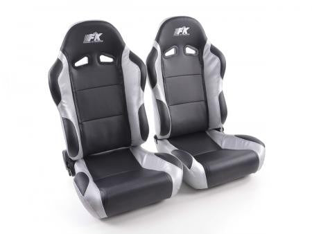 Set of 2 Napa Racing Backpacks Black / Gray