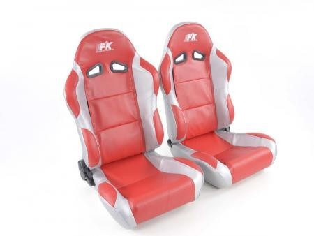 Set of 2 Napa Racing Backpacks Red / Gray