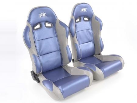 Set of 2 Napa Racing Backpacks Blue / Gray