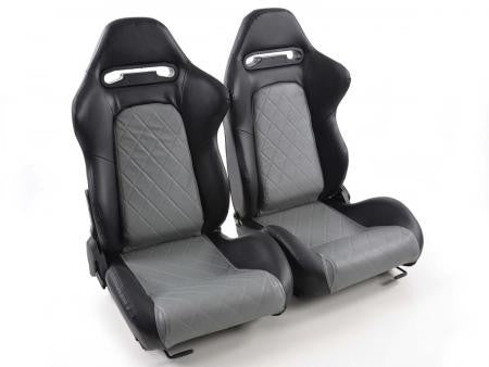 Set of 2 Detroit Napa Backpacks Black / Gray