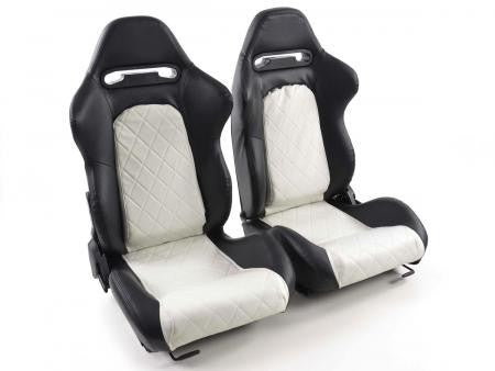 Set of 2 Detroit Napa Backpacks Black / White