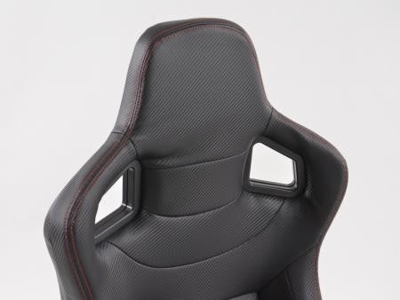 Set of 2 Halbschalensitz Backpacks Carbon Napa Black