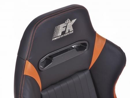 Set of 2 Frankfurt Napa Backpacks Black / Orange