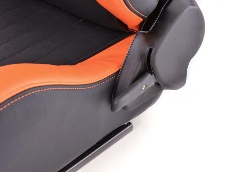 Set of 2 Frankfurt Napa Backpacks Black / Orange