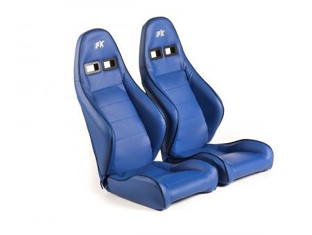 Set of 2 Dortmund Napa Backpacks Blue / White